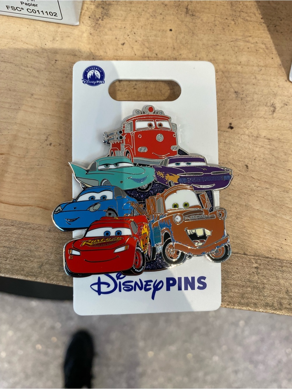 2026 Disney Parks Pixar Cars Cluster McQueen Mater Sally Red Ramone Flo OE Pin